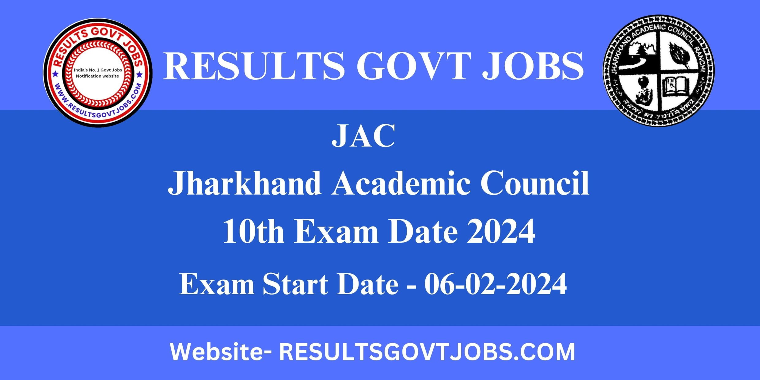 Jharkhand Board JAC 10TH Exam Date 2024